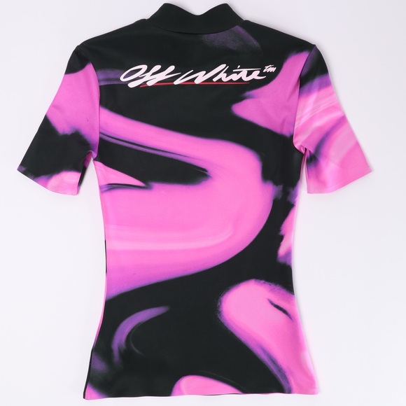 OFF WHITE | Liquid Melt Cutout Tee 'Pink' | Size XS - Picture 4 of 8